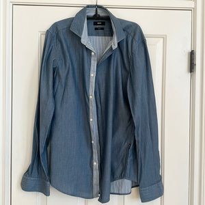 Hugo Boss Slim fit Chambray Style Shirt Sz M